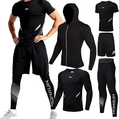 BOOMCOOL 5PCS Workout Clothes Sets for Men