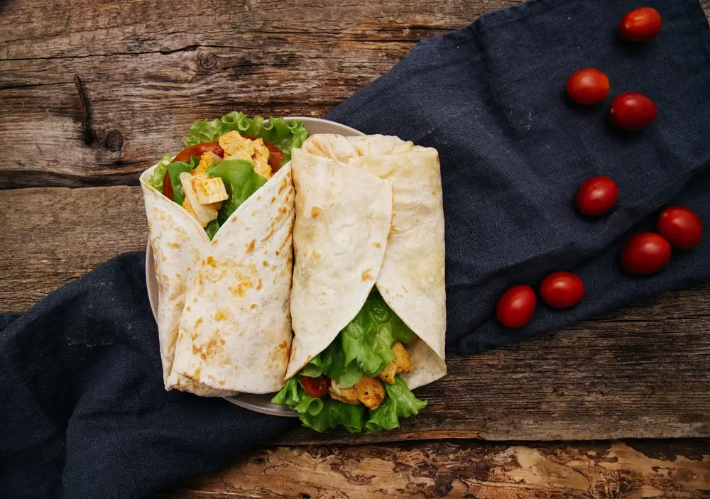 Grilled Chicken or Tofu Wrap