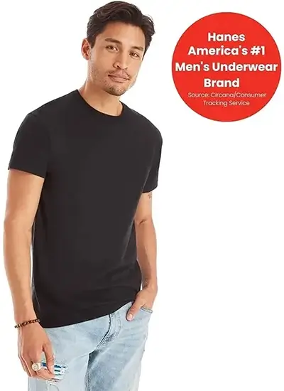 Hanes Men's Crew Tee Undershirts