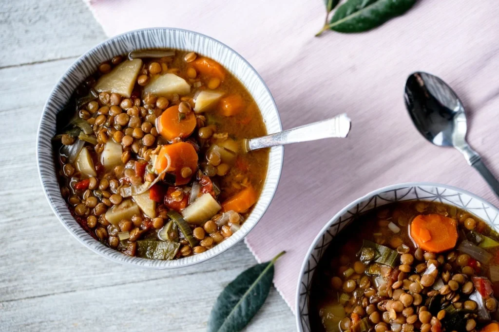 Lentil and vegetable soup