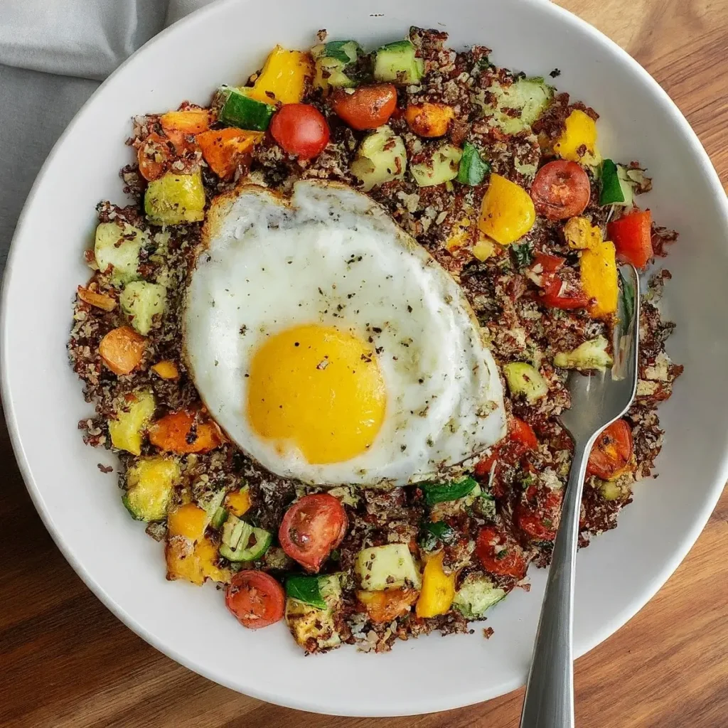 Quinoa Breakfast Bowl with Vegetables