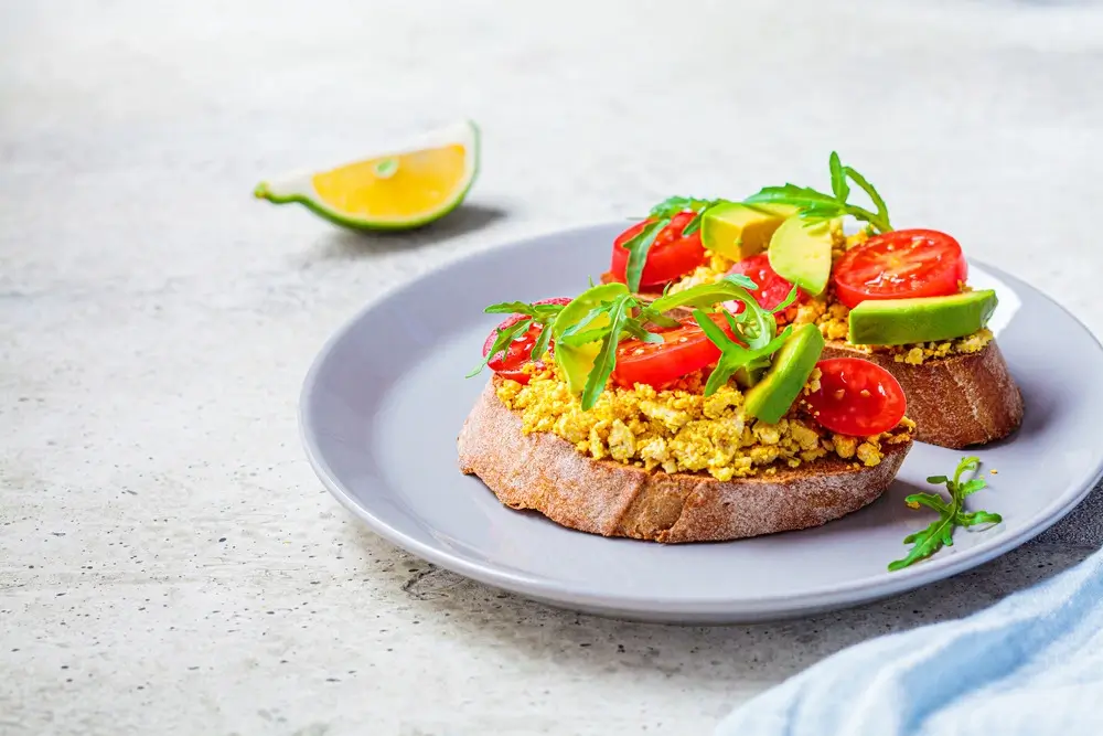 Tofu Scramble with Avocado Toast