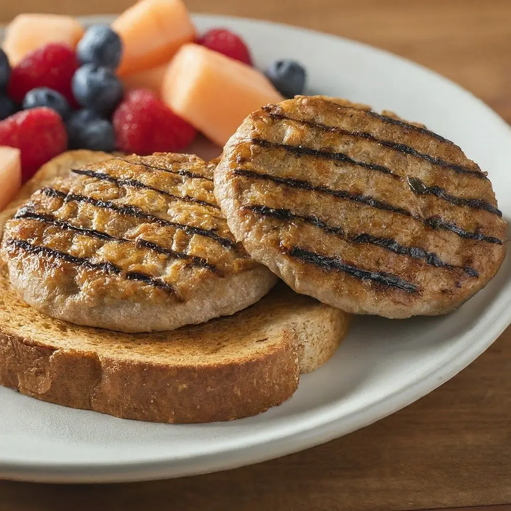 Turkey Sausage and Whole Wheat Toast