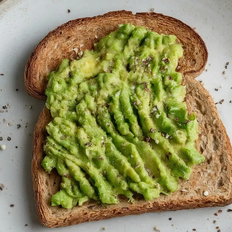 Whole-wheat toast with avocado