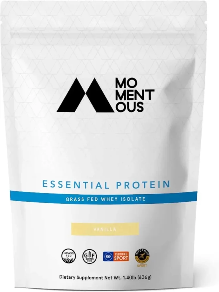 Momentous Essential Grass-Fed Whey Protein Uncompromising Quality